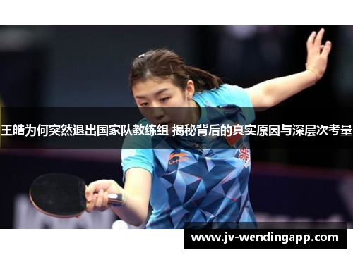 王皓为何突然退出国家队教练组 揭秘背后的真实原因与深层次考量